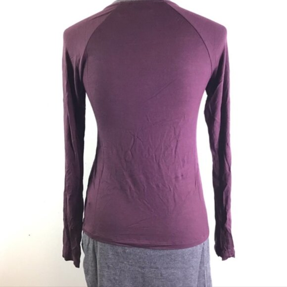 New LOGO by Lori Goldstein Henley Knit Top with Shirttail Hem | Size XXS - Picture 4 of 13
